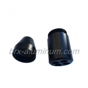 Black Hard-anodizing aluminum part