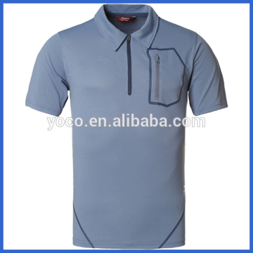 Men sportswear zip polo shirts