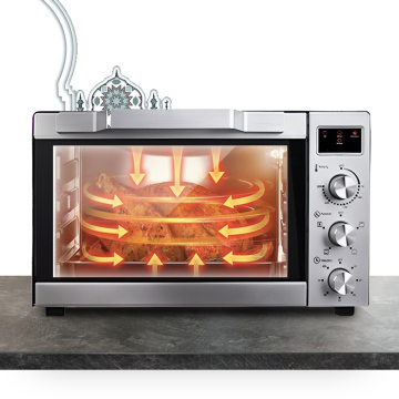 JUNWEI eu uk au us plug tostadora Pizza Oven with grill forno Home Stainless Steel Baking Toaster Oven