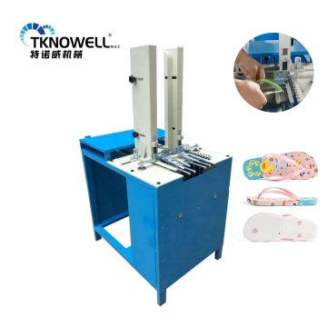 Hot EVA Slipper Making Machine with Pneumatic Strap Belt Fixing Attachment