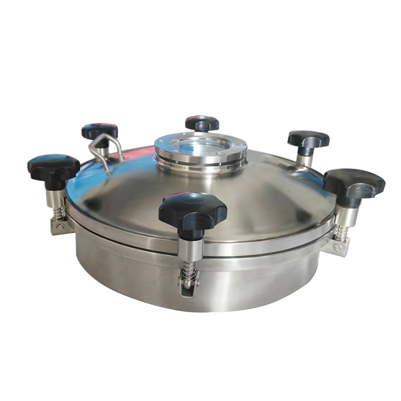 316 Stainless Steel 450mm Round Manhole Cover with Sight Glass