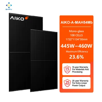 High-Power German Solar Panels: Aiko Models 445W to 460W