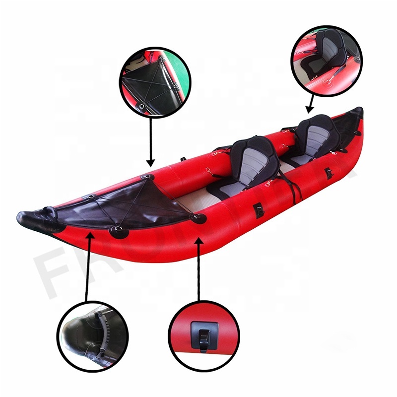 Foldable PVC Inflatable Double-Person Fishing Kayak