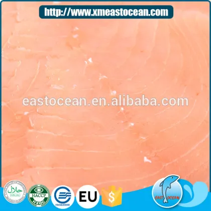 2016 Fashion custom delicious seafood smoked slice salmon fish farm
