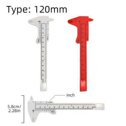 Plastic Tattoo Stencils Vernier Caliper for Eyebrow Measurement Tool