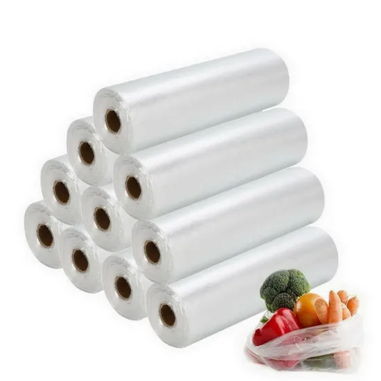 Transparent Polythene Grocery Plastic Bags Packaging Roll