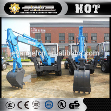 best wheel type excavator yugong/yorient wyl65 cheap small mini wheel excavator