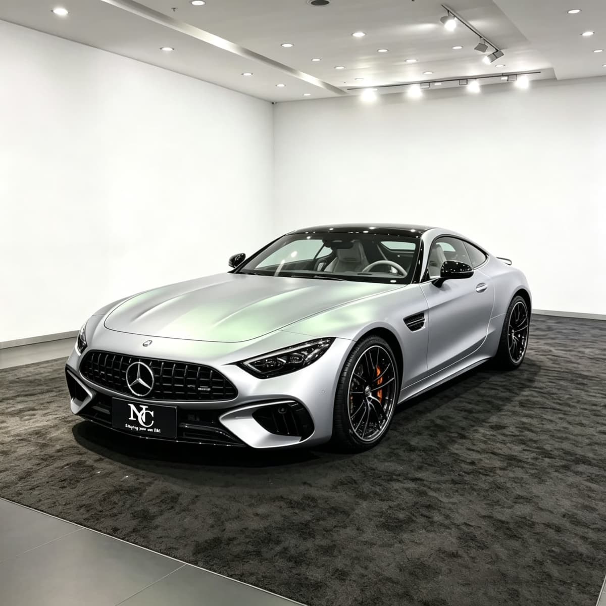 Self-Healing Tech-Silver Green Car Wrap