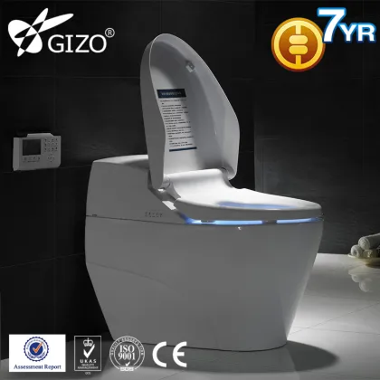 Smart bidet toilet, automatic flush sensor toilet