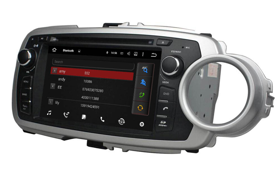 Android car dvd player for Toyota Yaris 2012-2013