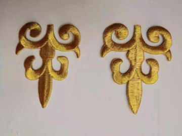Free Sample  Embroidery Flower Patch for Clothing