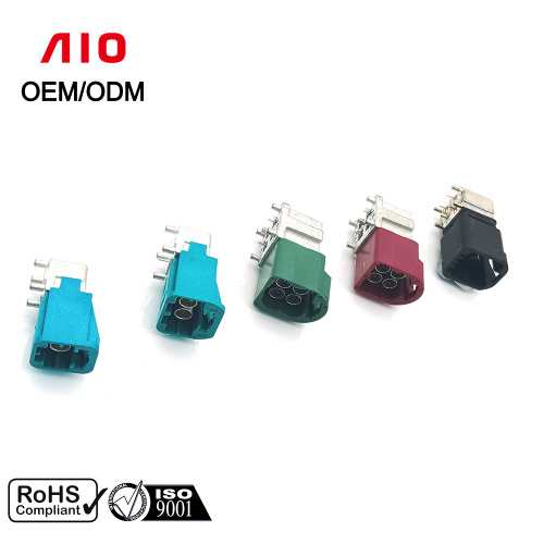 Right Angle Male Mini Fakra PCB Mount Connector