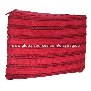 Pouch, made of polyester and zipper, special design, nice looking