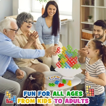 16 pezzi Tower Fun equilibrio con blocchi per impilazioni - Il giocattolo del gioco desktop per eccellenza