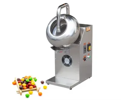 Automatic High-Quality Peanut Snacks Caramelizing and Chocolate Coating Machine