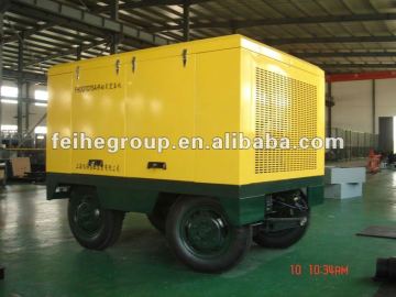 diesel engine driven air compressor for construction