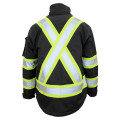 Orange safety work wear reflective parka