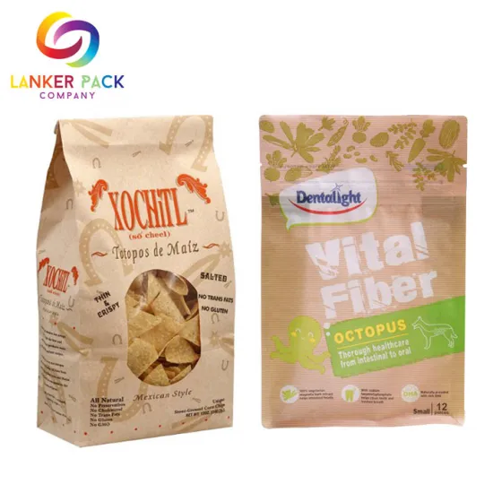 ECO Friendly Custom Kraft Doypack For Dry Food