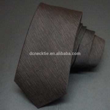Wholesale solid silk ties cerat your own brand in dark brown