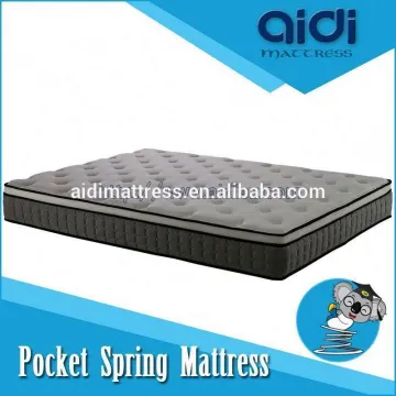 AC-1403 Modern Non-Flip Pillow Top Polyester Fabric Pad Mattress, Royal King Coil Mattress