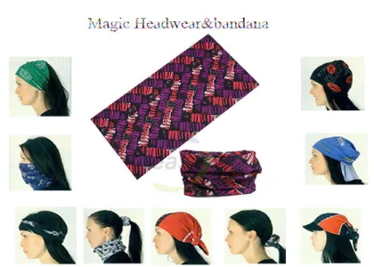 Custom Microfiber Buff Multifunctional Headwear , Seamless Headwear Tube