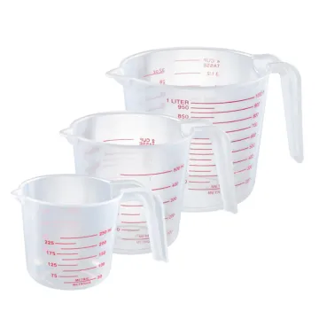 Transparent Plastic PP Measuring Cup Jug - 500ml Kitchen & Bakery Tools