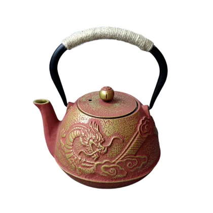 Cast Iron Teapot: Stovetop Tea Pot with Infuser