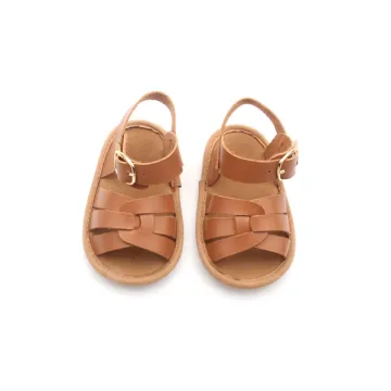 Latest Design Baby Sandals Fashion Genuine Leather Walking Sandals