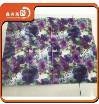 Cheap customized coloroful logo wrapping tissue paper