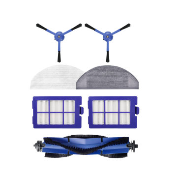 EUFY Sweeping Robot Accessories Kit X8: Main Brush, Filter Cloth, and Edge Brush