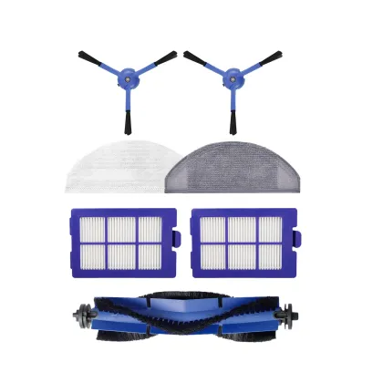 EUFY Sweeping Robot Accessories Kit X8: Main Brush, Filter Cloth, and Edge Brush