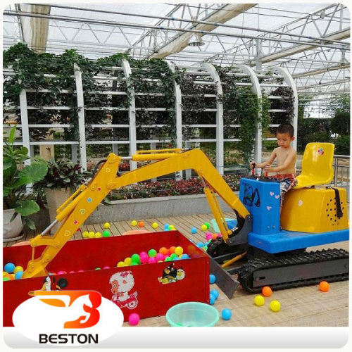 Chinese children welcomed amusement rides electric mini excavators for sale