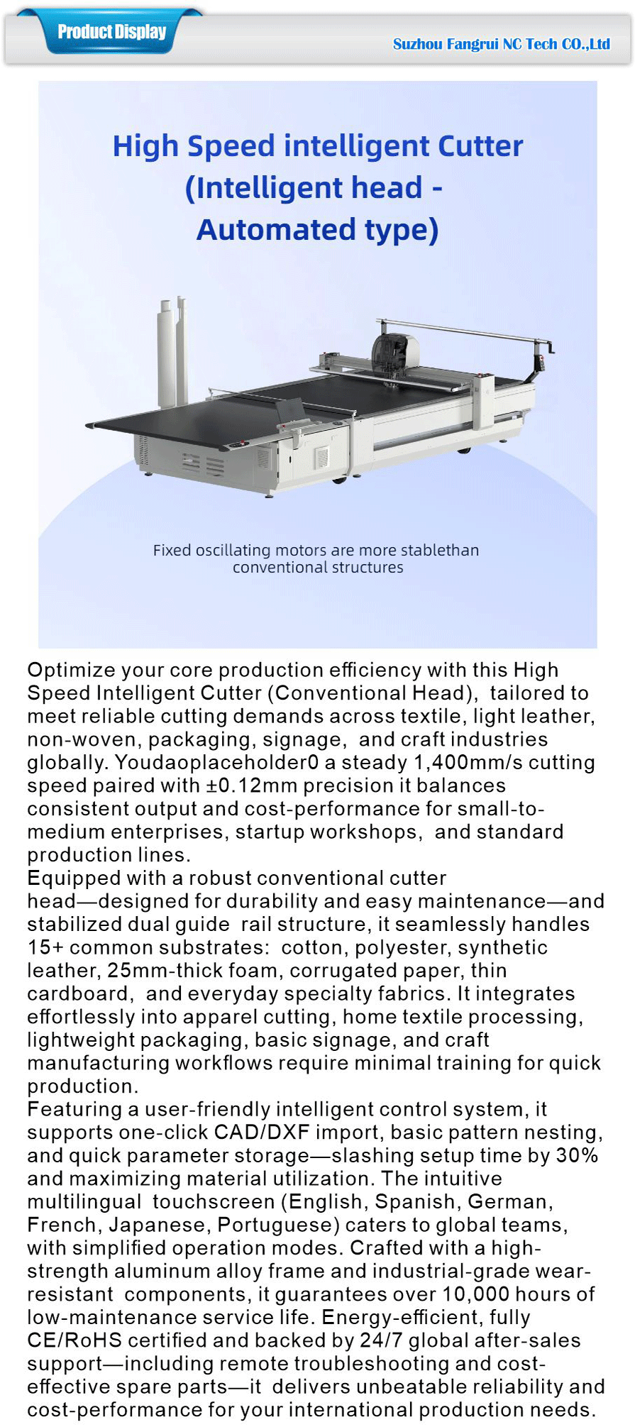 High-speed Cutting Machine -xiangqing1-FR080