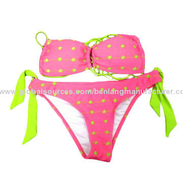 Pink Bikini for Girls, Customized Logos, Colors, Designs and Sizes Accepted