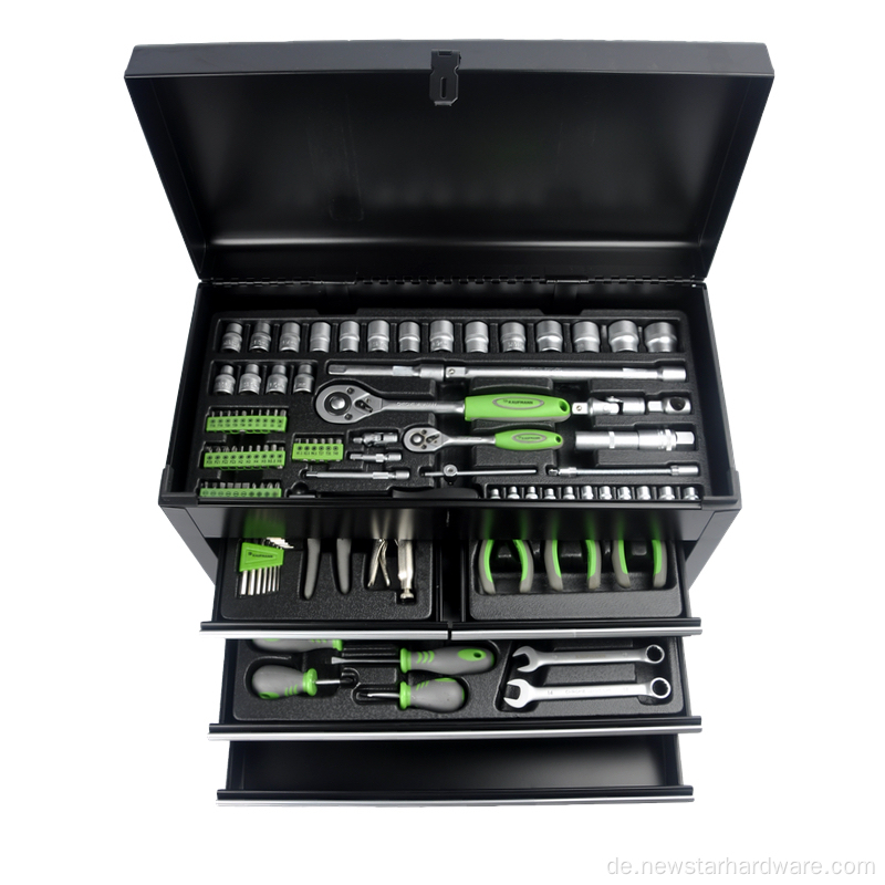 119pcs Tool Set Heavy Duty Metal Box Kit Kit