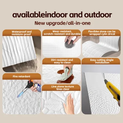 Ultra-thin Soft Porcelain Flexible Stone for Exterior Wall Decoration