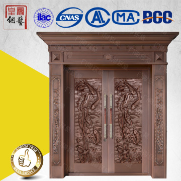 HG-8050 Bronze Steel Door Entry Cheap House Doors For Sale                        
                                                Quality Choice