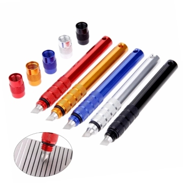 Professional Golf Iron Wedge Club Slotted Cleaning Tool with Durable Aluminum Pen-Shape Design for Efficient Groove Maintenance