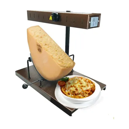OO Adjustable 650W Raclette Cheese Melter Commercial Cheese Melting Machine for A Half of Cheese Wheel
