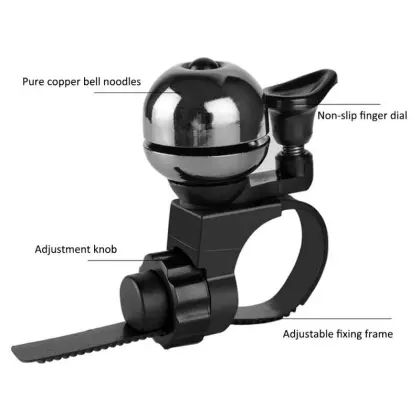 Mini Bicycle Bell Handlebar Horn Ring Alarm High Quality Safety Bicycle Outdoor Protective Cycling Bell Ring Metal Horn Bell