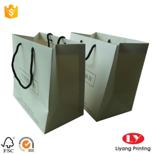 White Paper Flower Gift Bag with Handle