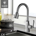 Monoknop Geborsteld Nikkel Pull-Down Sink-mengkraan