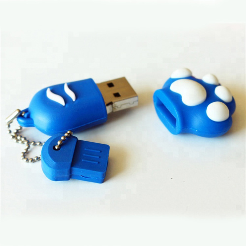 Novelty cat foot shape usb 2.0 flash drive