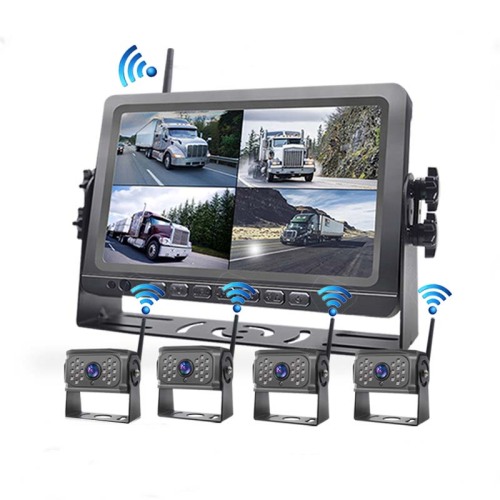 Wireless vehicle monitoring system with starlight night vision camera