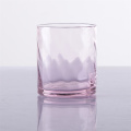 Handgeblazen HB roze waterglas roze drinkglazen