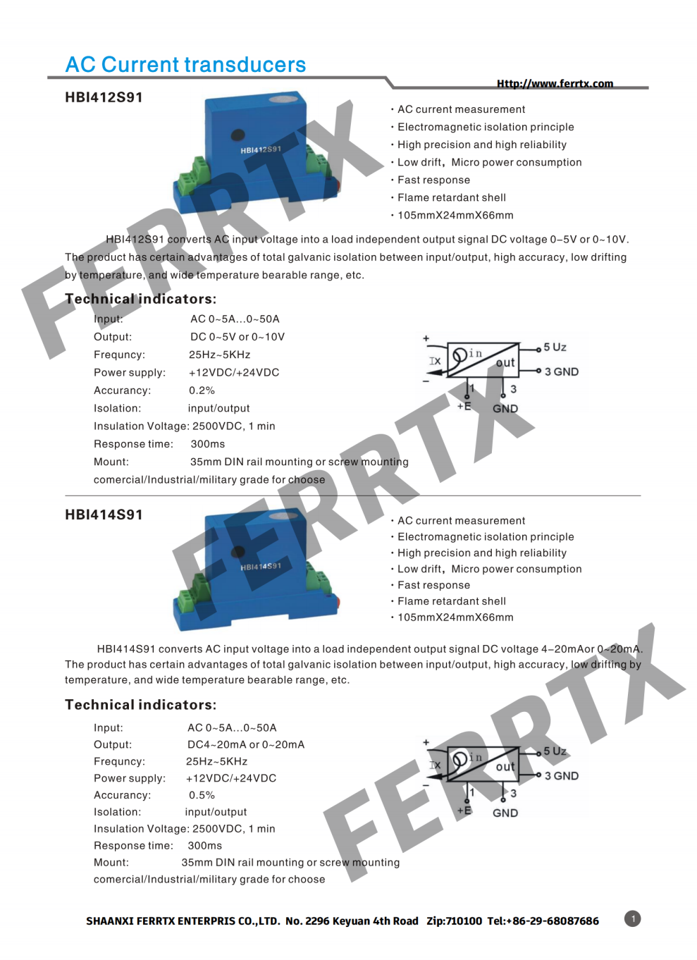 ACDC Current Transducer