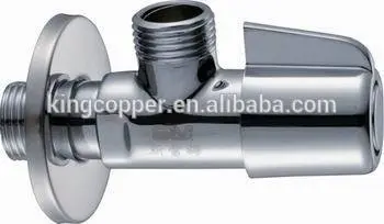 chrome plated brass angle valve for kitchen and toilet