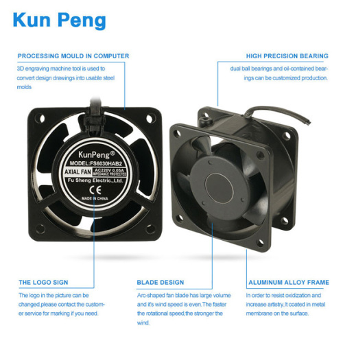 6030 60mm*60mm*30mm 220v 230v compact AC cooling fan