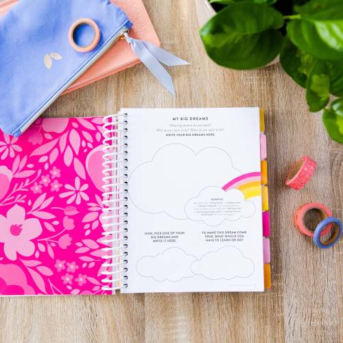 Daily Goal Planner Plastic Spiral Binding My Yearly Goal Planner Book Manufactory