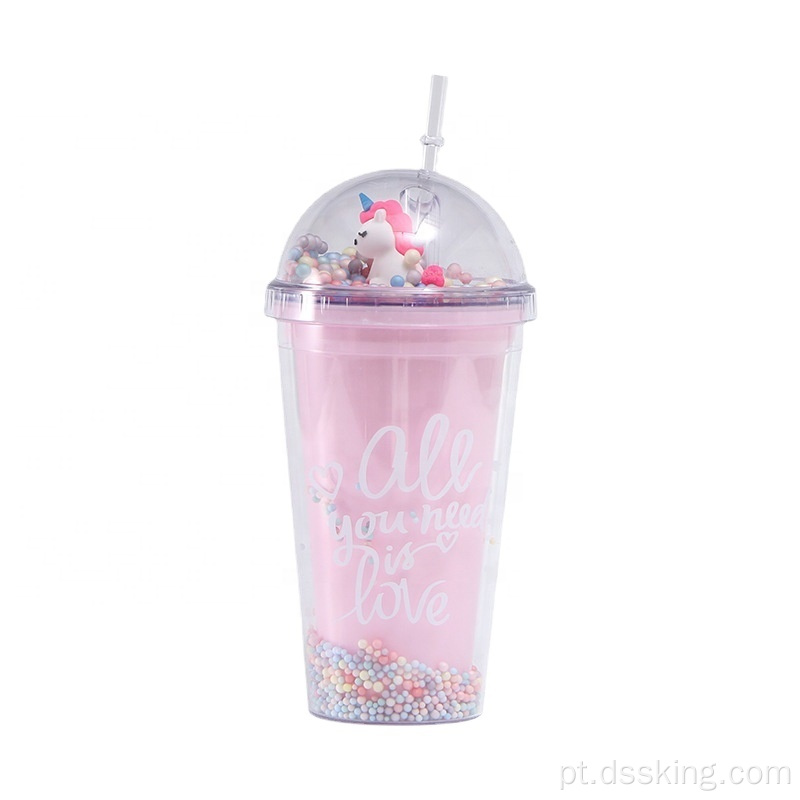 Summer Ice Cup Microview Straw Water Cup